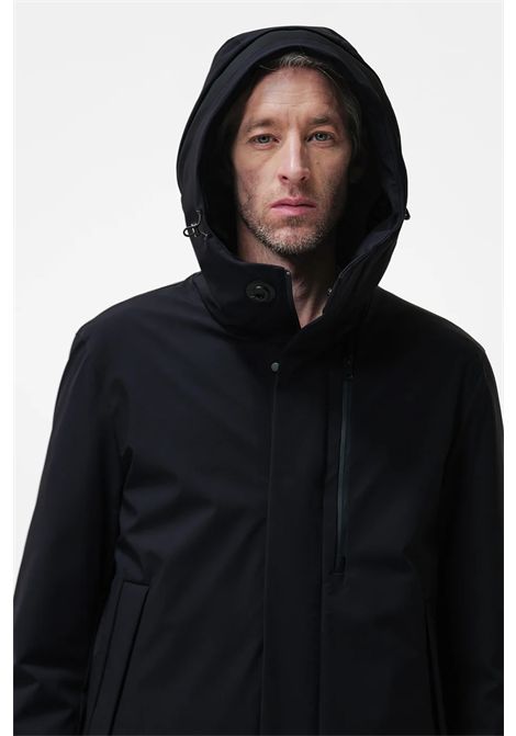 DUNO Parka Lungo Planet Uomo Navy Bi-Stretch Impermeabile DUNO | Parka | PLANET TORANO 3L800